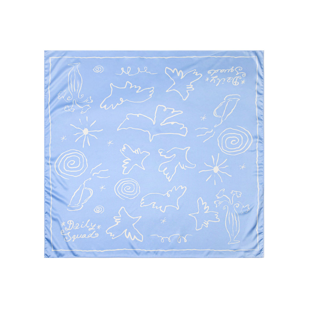 Bird & Letter Scarf
