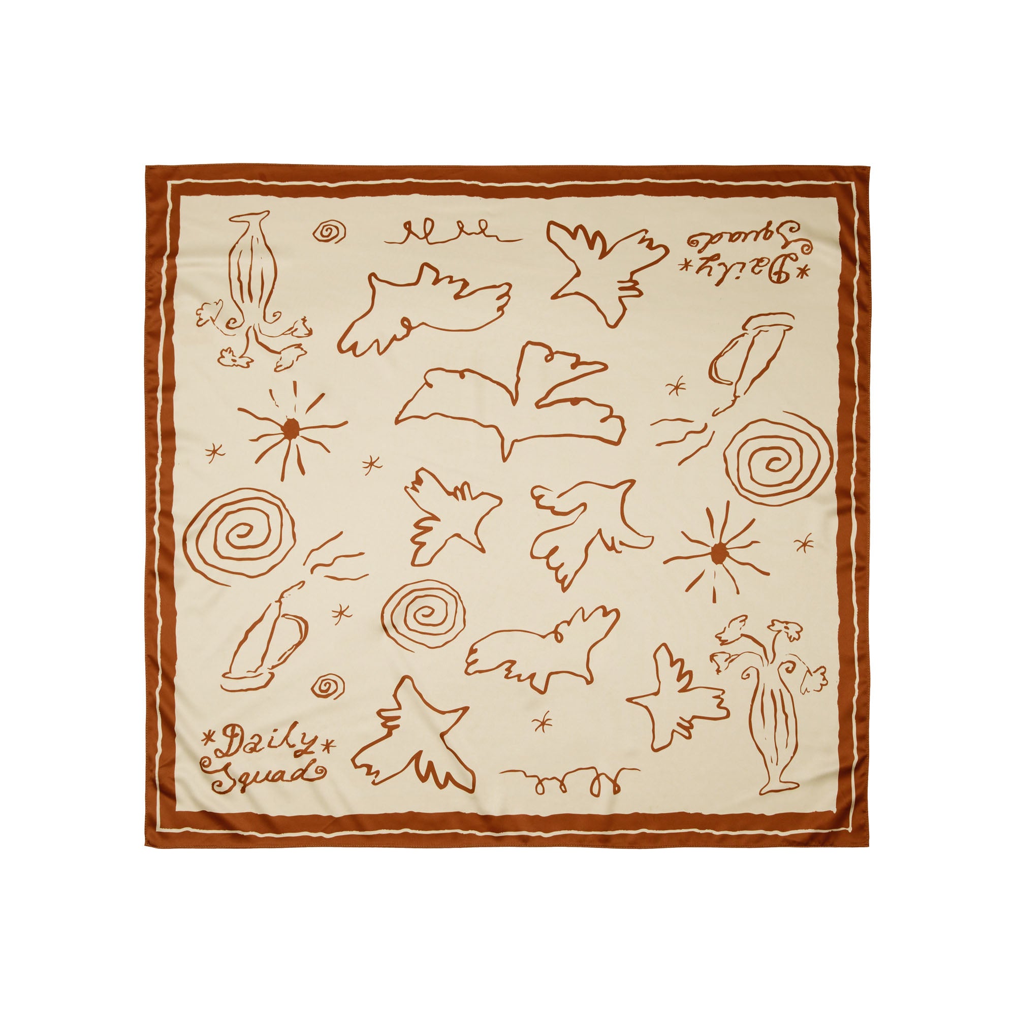 Bird & Letter Scarf