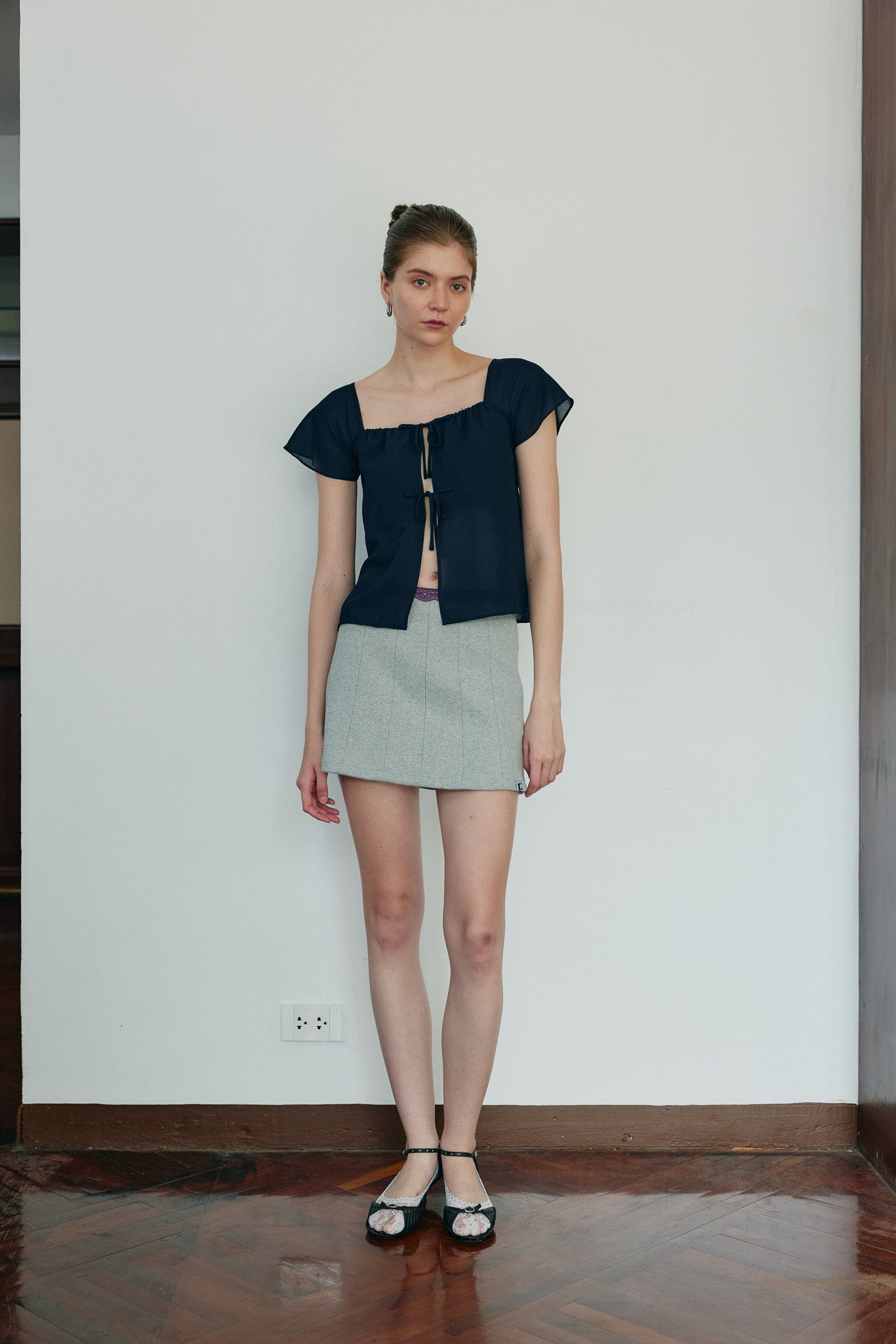 DAILY SQUAD - Rib Short Skirt กระโปรงสั้นผ้าริบ