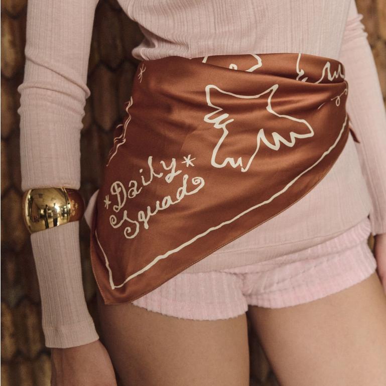 Bird & Letter Scarf