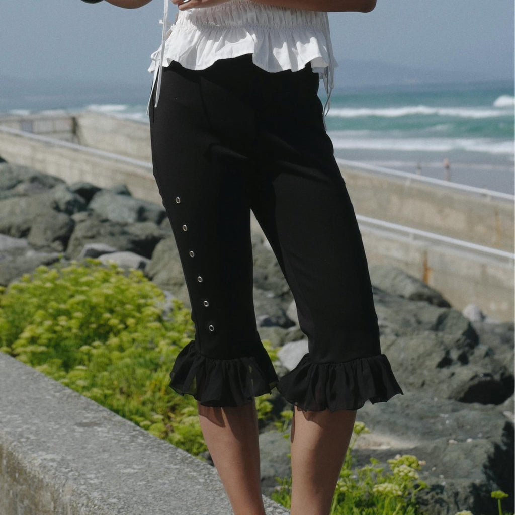 Ruffle Capri Pants